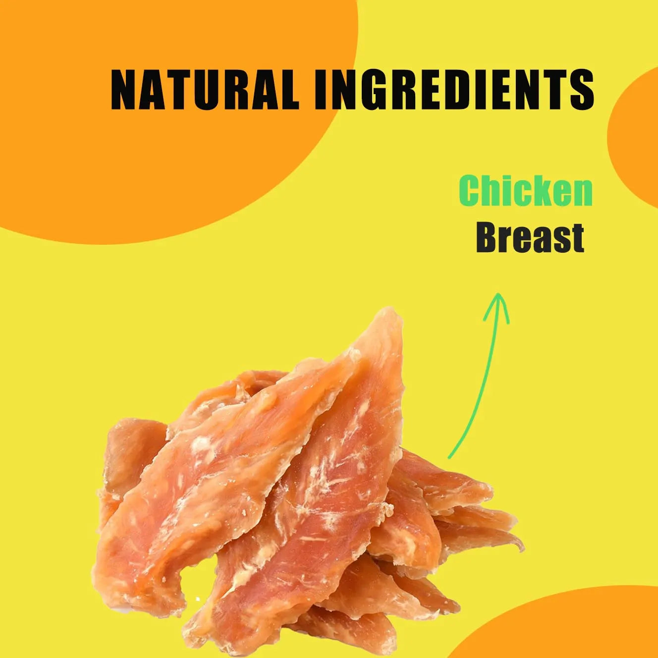 Chicken Jerky Dog Treats, Made with 100% Real Chicken Breast