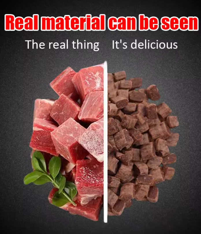 Diced Beef Particles Appetising Digestive Nutritious Delicious Chewy Training Rewards for Adult Dog Puppies Premium Beef Snack