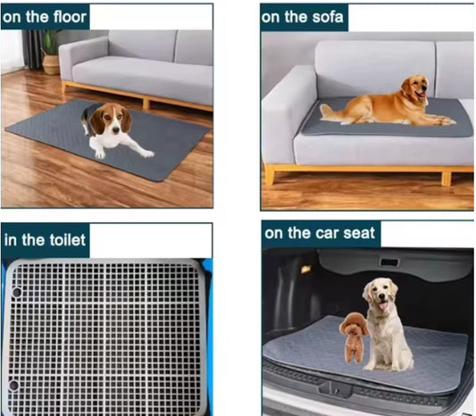 Winter Dog Pee Pad Reusable Washable Dog Urine Mat Car Seat Floor Sofa Waterproof Absorbent Puppy Cat Training Pet Supplies