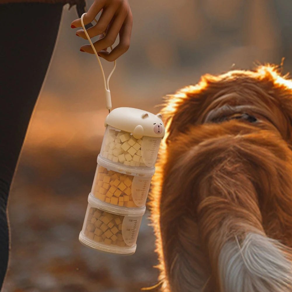 Portable Pet Food Container For Travel Waterproof Pet Food Storage Container Pet Supply