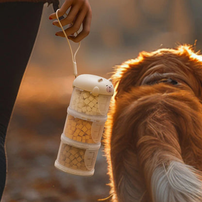 Portable Pet Food Container For Travel Waterproof Pet Food Storage Container Pet Supply