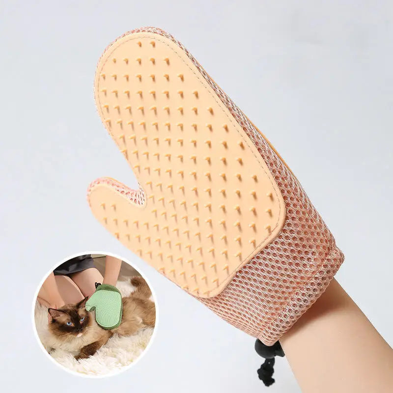 Pet Hair Glove Comb Dog Cat Grooming Cleaning Glove Deshedding Hair Remover Massage Brush Animal Supplies Cat Accessoies-1/3Pcs