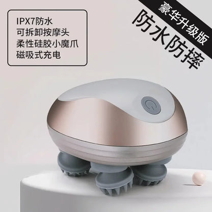 Electric Cat Head Massager Pet Grooming Tool Relaxation Device for Cats Dogs Headwear with Soothing Function