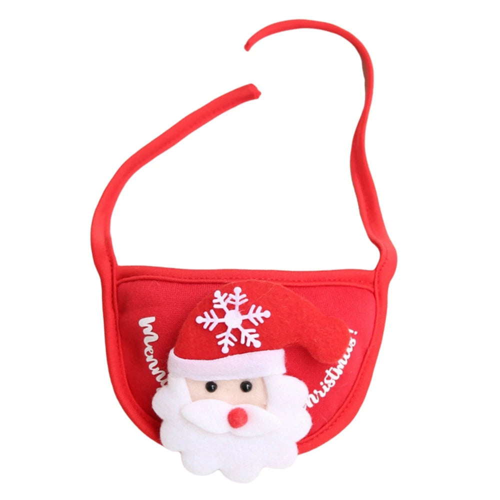 Christmas Pet Hat Cute Antlers Saliva Towel for Dog Cat Dress Up Supplies Lovely Design Autumn Winter Clothes Pet Accessory