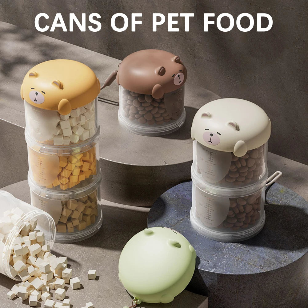 Portable Pet Food Container For Travel Waterproof Pet Food Storage Container Pet Supply