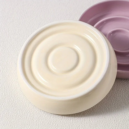New Ceramic Pet Slow-Food Bowls And Plates Anti-Knock Cat Food Bowls To Protect Cervical Shelf Retractable Dog Basin Pet Supplie
