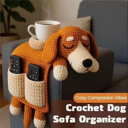 GYTB-Crochet Dog For Remote Caddy, Phone, Treaits