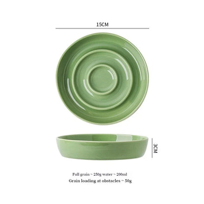 New Ceramic Pet Slow-Food Bowls And Plates Anti-Knock Cat Food Bowls To Protect Cervical Shelf Retractable Dog Basin Pet Supplie
