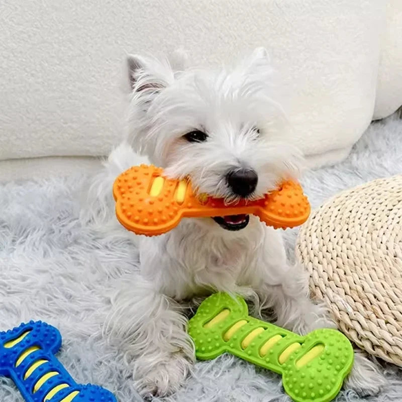 CANBOUN Pet Dog Toys Cat Puppy Sounding Toy Polka Squeaky Tooth Cleaning Ball