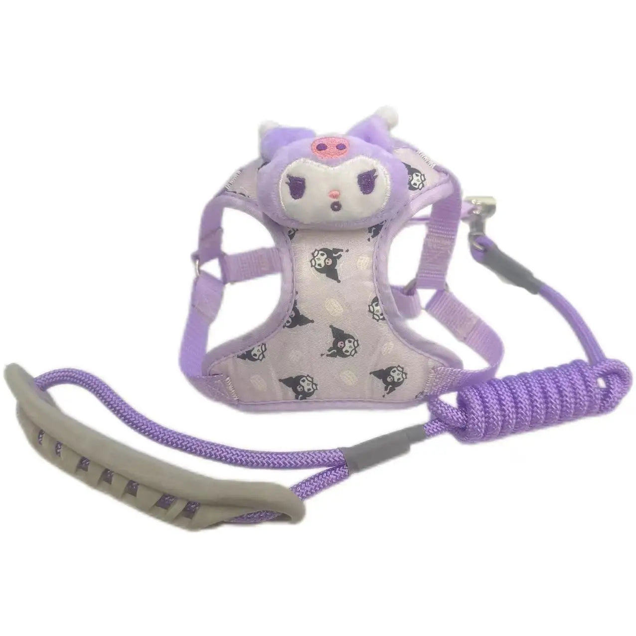 New Sanrio Kuromi Cinnamoroll Anime Pet Traction Rope Vest Explosion-proof  Sturdy and Durable Outdoor Cat and Dog Traction Rope