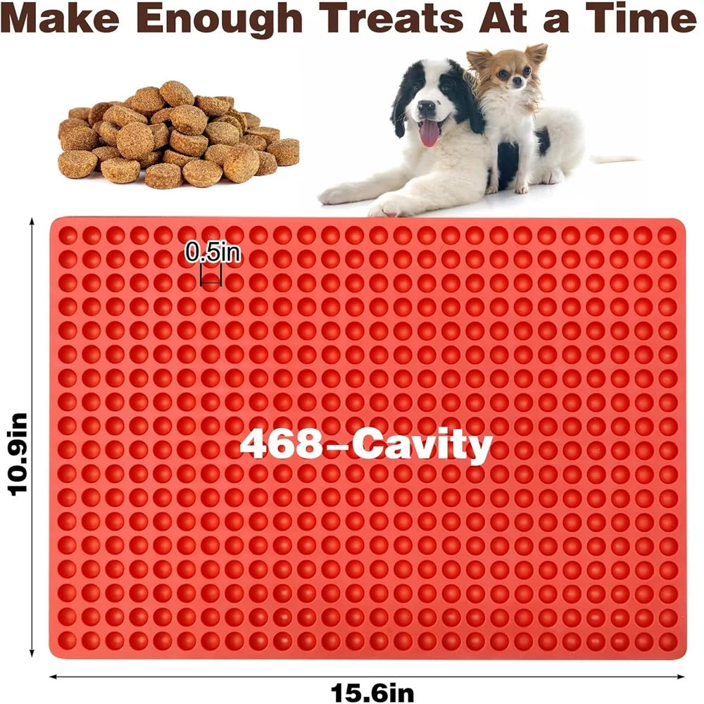 468 Cavity Mini Round Silicone Mold Chocolate Drops Dog Treats