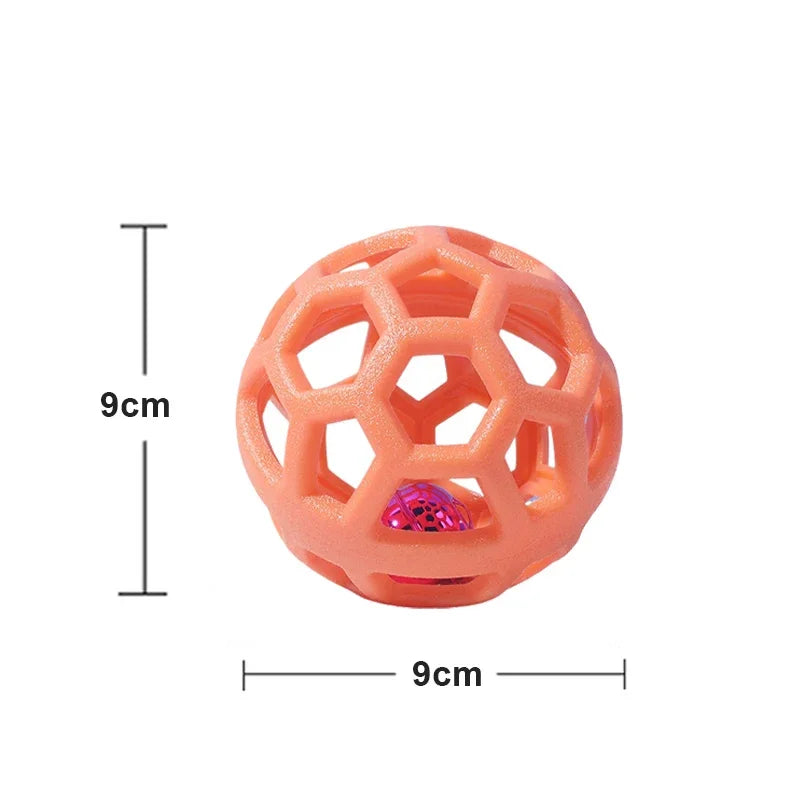 CANBOUN Pet Dog Toys Cat Puppy Sounding Toy Polka Squeaky Tooth Cleaning Ball