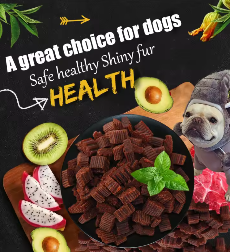 Diced Beef Particles Appetising Digestive Nutritious Delicious Chewy Training Rewards for Adult Dog Puppies Premium Beef Snack
