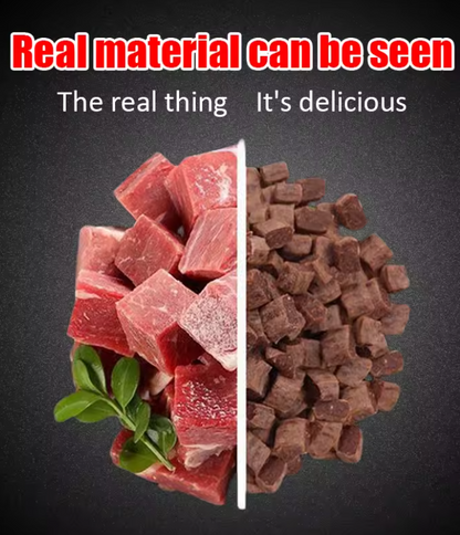 Diced Beef Particles Appetising Digestive Nutritious Delicious Chewy Training Rewards for Adult Dog Puppies Premium Beef Snack