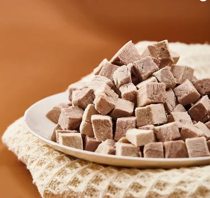 Waita 100% Natural Freeze Dried Duck Cube 50g - Cat Dog Pet Healthy Treats High Protein Low Fat Training Reward