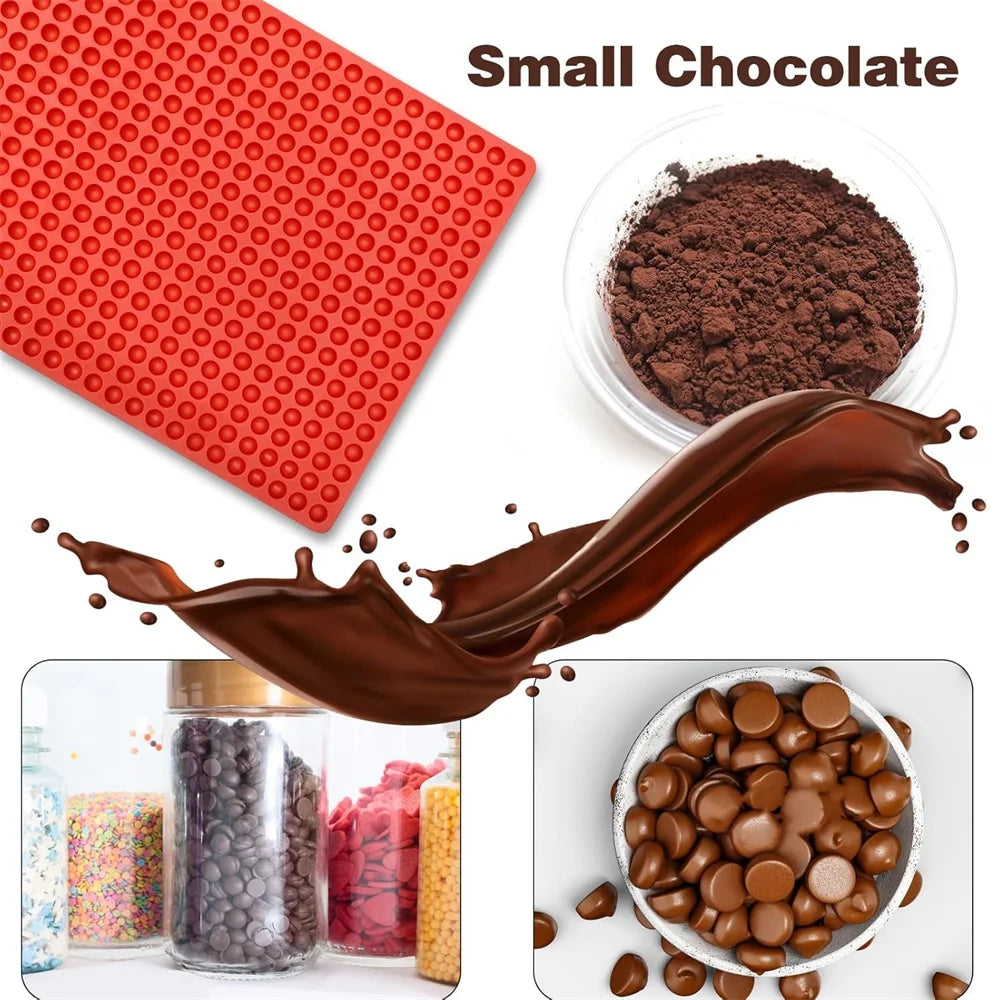 468 Cavity Mini Round Silicone Mold Chocolate Drops Dog Treats