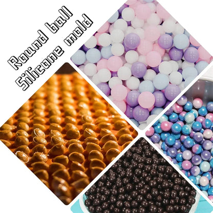 468 Cavity Mini Round Silicone Mold Chocolate Drops Dog Treats