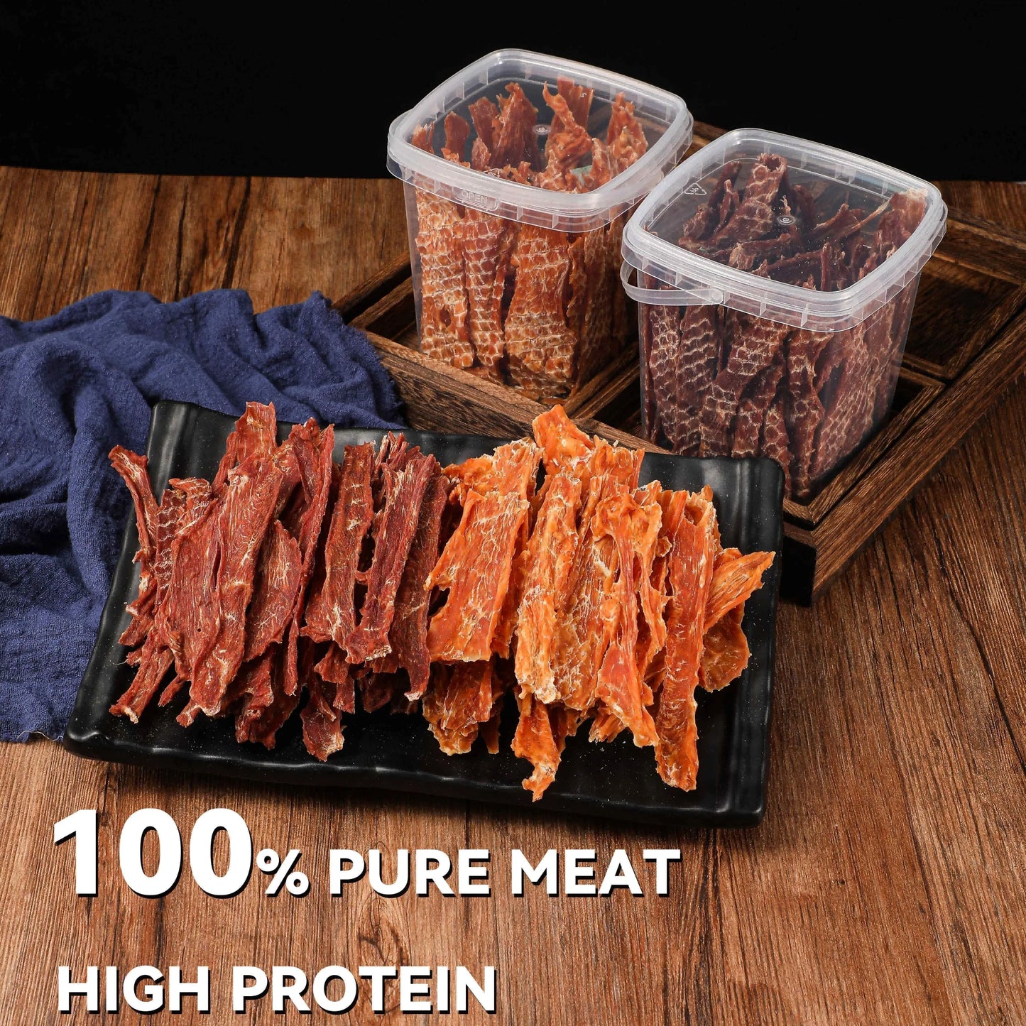 Chicken Jerky Dog Treats, Made with 100% Real Chicken Breast