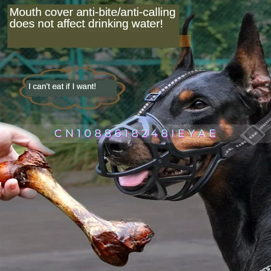 Medium and Large Dog Muzzle Golden Retriever Labrador Doberman Breathable Mouth Cover Dogs Accessories Pet Supplies
