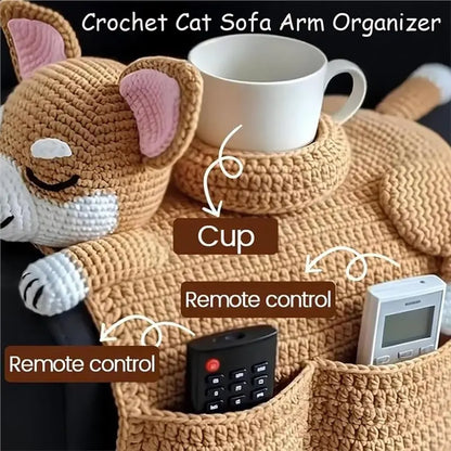 GYTB-Crochet Dog For Remote Caddy, Phone, Treaits