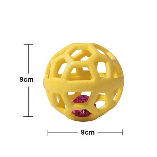 CANBOUN Pet Dog Toys Cat Puppy Sounding Toy Polka Squeaky Tooth Cleaning Ball