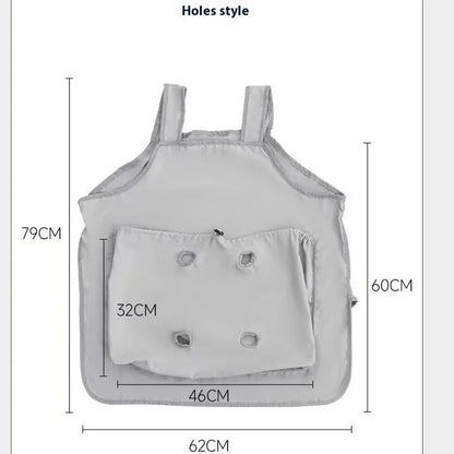 Anti-Fur Cat Apron Kangaroo Pocket Cat Lover Smock Pet Grooming Wearable Cat Accessories New Design Durable Material